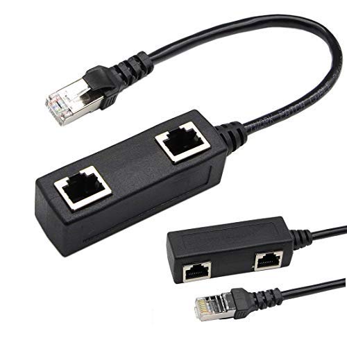 Amazon.co.jp: RJ45ネットワークスプリッタアダプタケーブル
